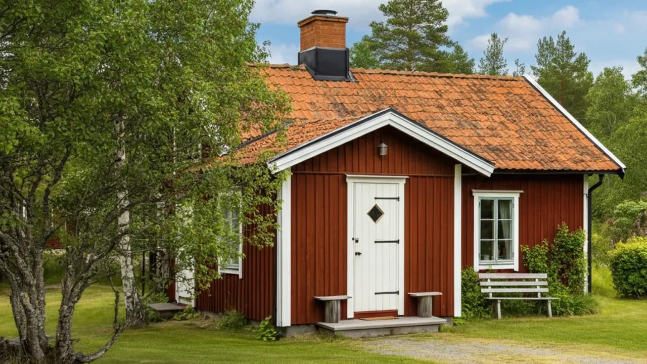 Sommarstuga nära natur och bad
